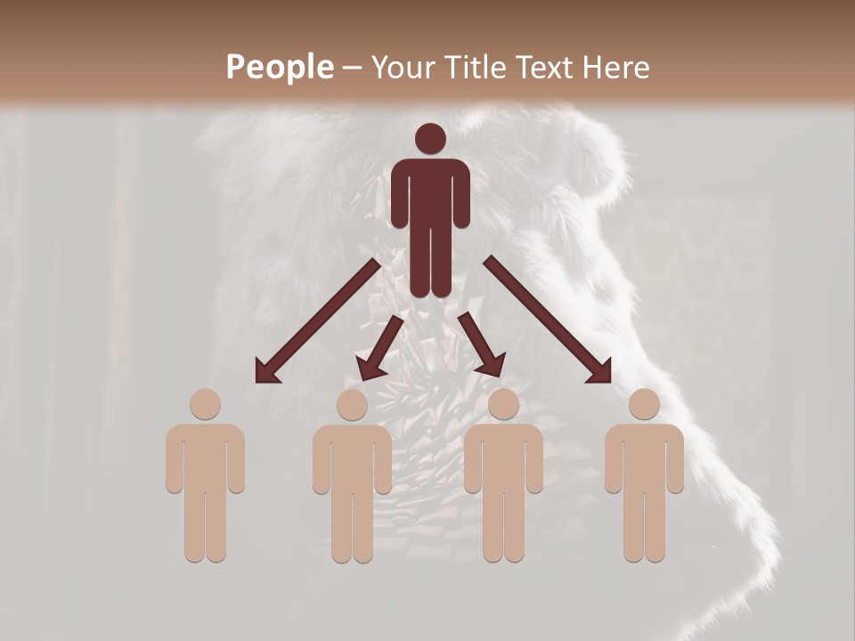 Seated Long Black PowerPoint Template