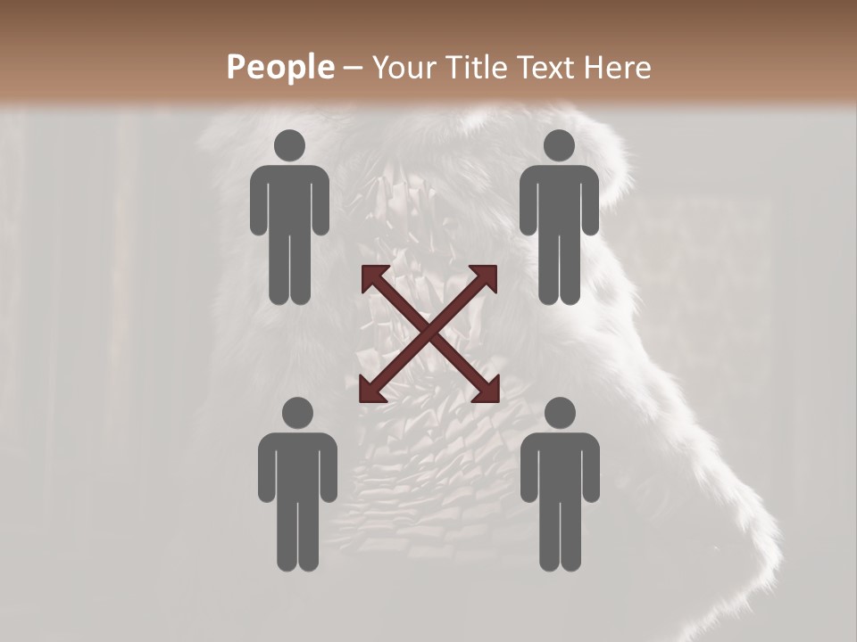 Seated Long Black PowerPoint Template