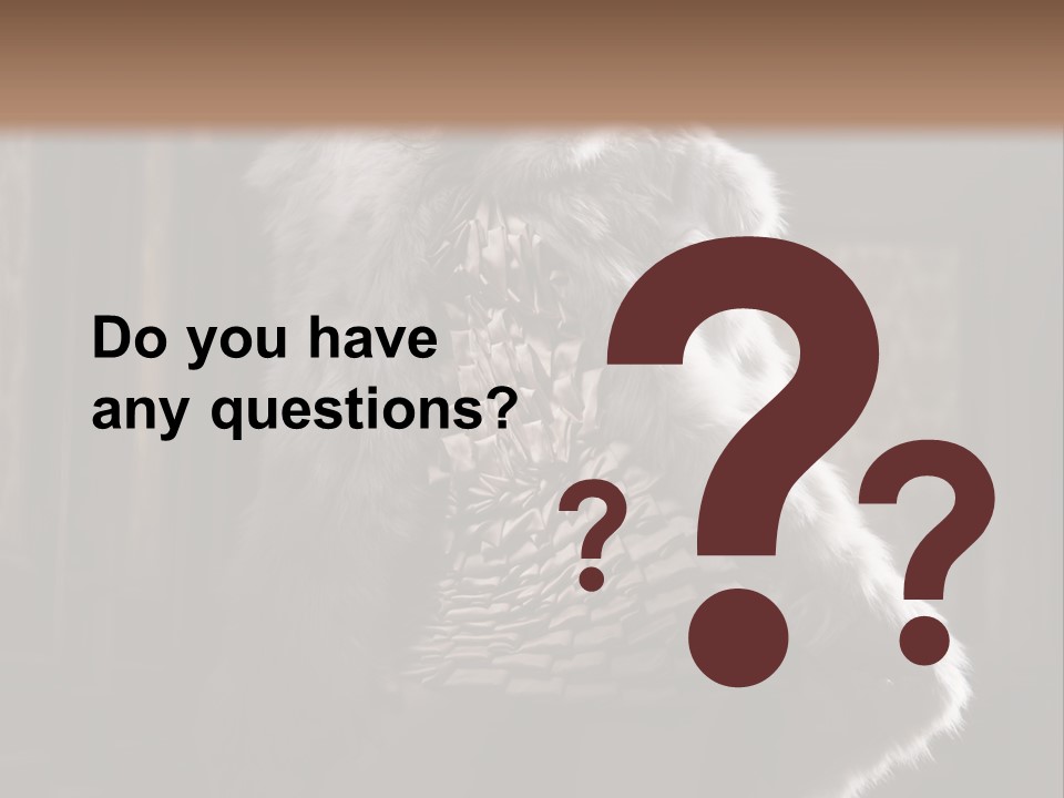 Seated Long Black PowerPoint Template