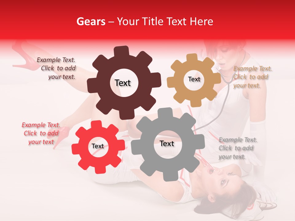 Sexual Legs Frivolous PowerPoint Template