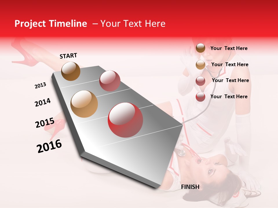 Sexual Legs Frivolous PowerPoint Template