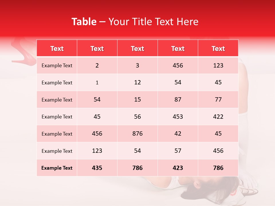 Sexual Legs Frivolous PowerPoint Template