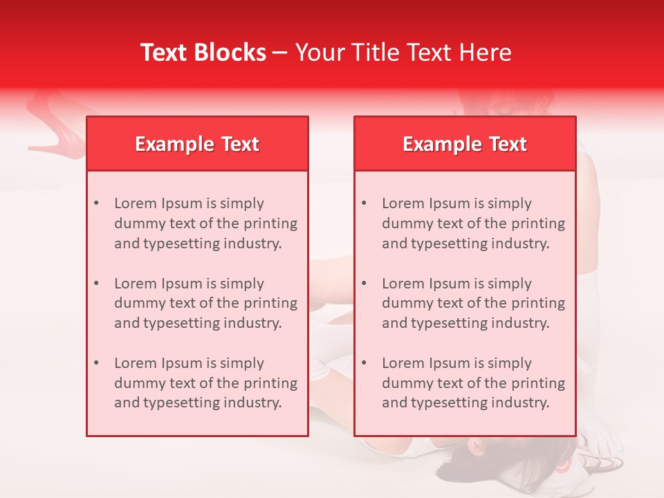 Sexual Legs Frivolous PowerPoint Template