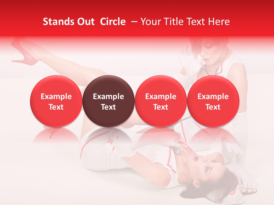 Sexual Legs Frivolous PowerPoint Template