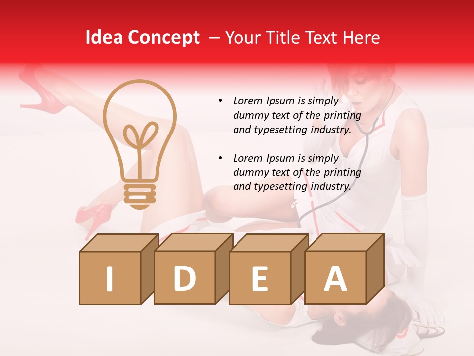 Sexual Legs Frivolous PowerPoint Template