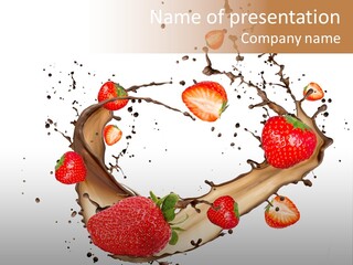 Dessert White Dairy PowerPoint Template