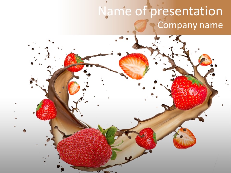 Dessert White Dairy PowerPoint Template