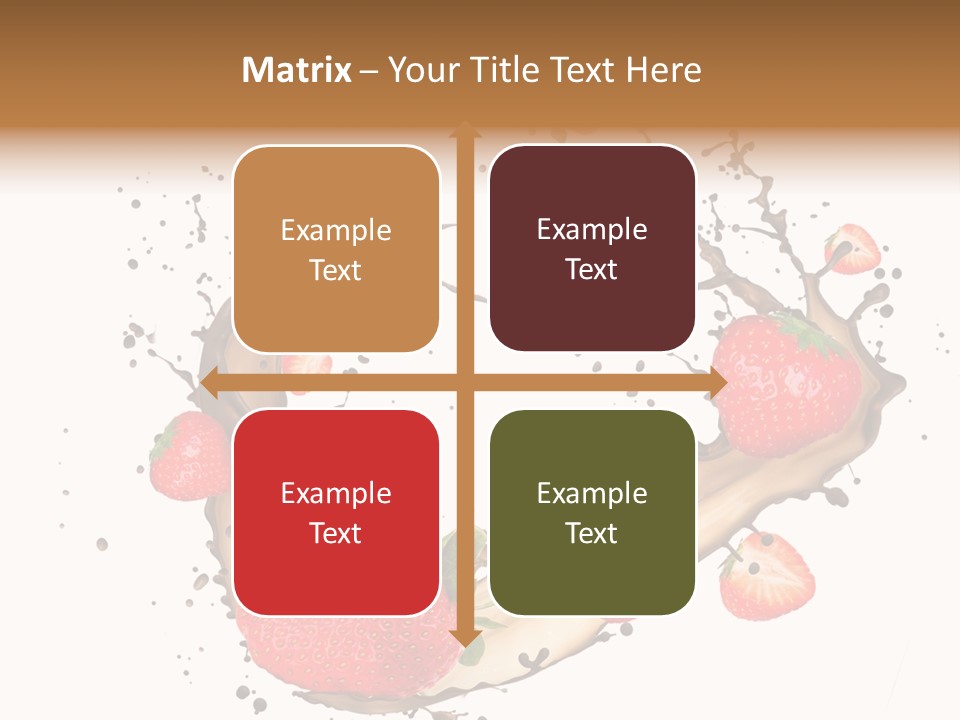 Dessert White Dairy PowerPoint Template