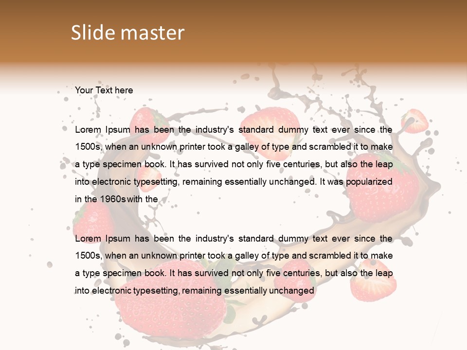 Dessert White Dairy PowerPoint Template