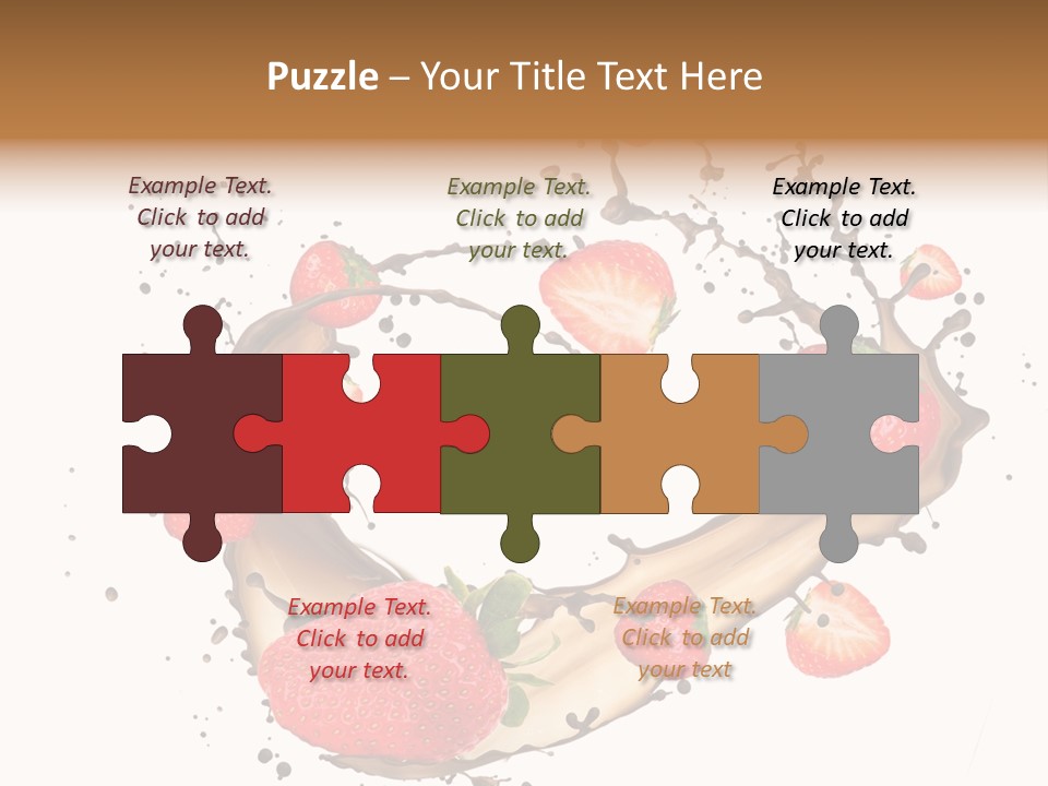 Dessert White Dairy PowerPoint Template