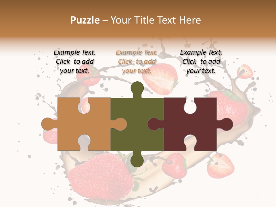 Dessert White Dairy PowerPoint Template