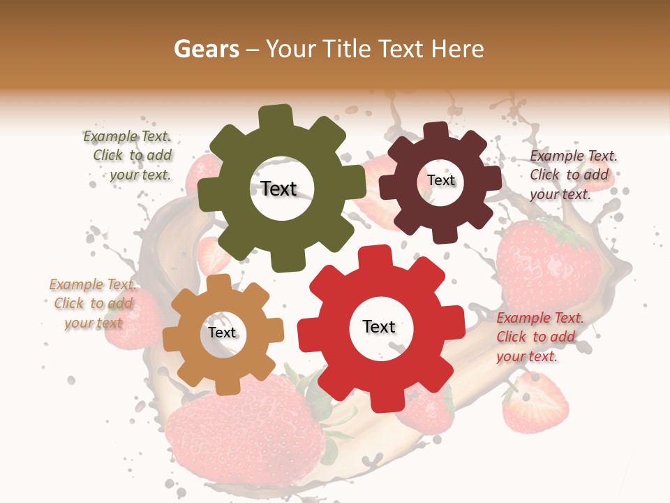 Dessert White Dairy PowerPoint Template