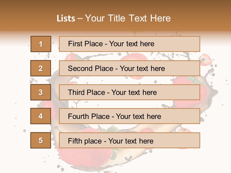 Dessert White Dairy PowerPoint Template