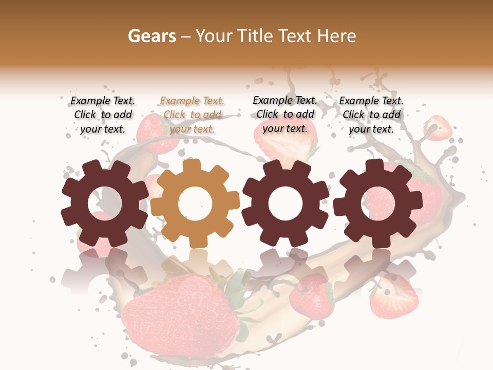 Dessert White Dairy PowerPoint Template