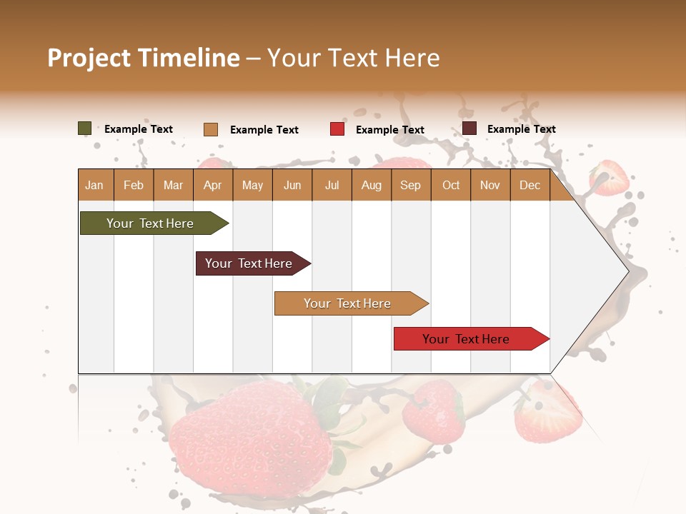 Dessert White Dairy PowerPoint Template