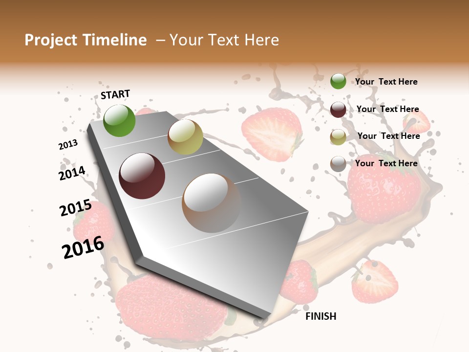 Dessert White Dairy PowerPoint Template