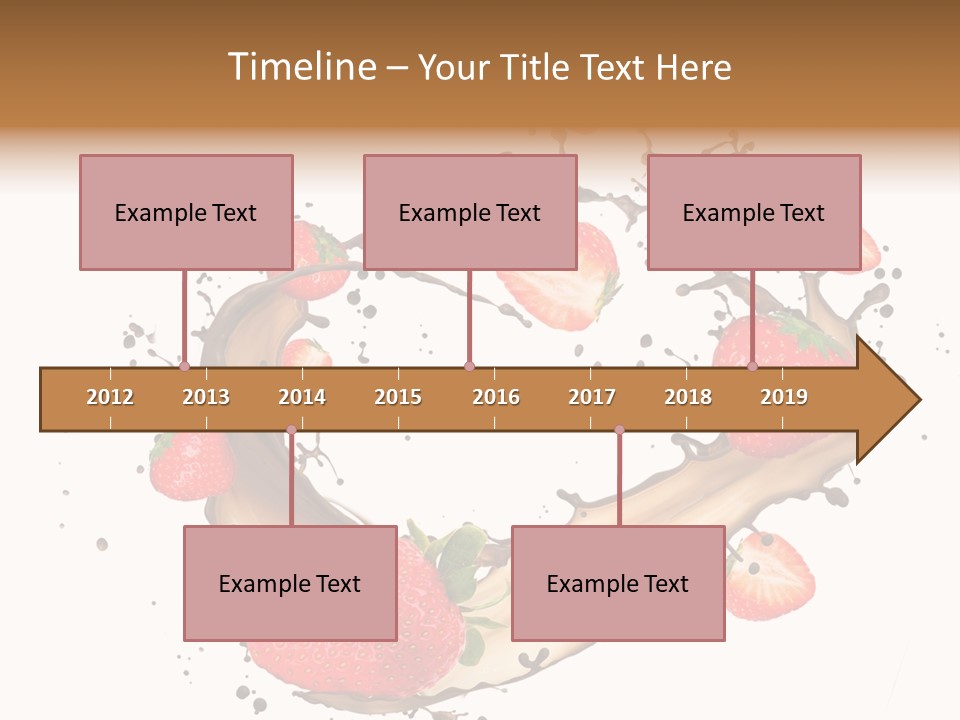 Dessert White Dairy PowerPoint Template