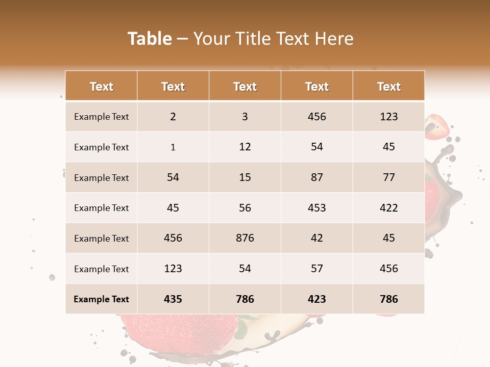 Dessert White Dairy PowerPoint Template