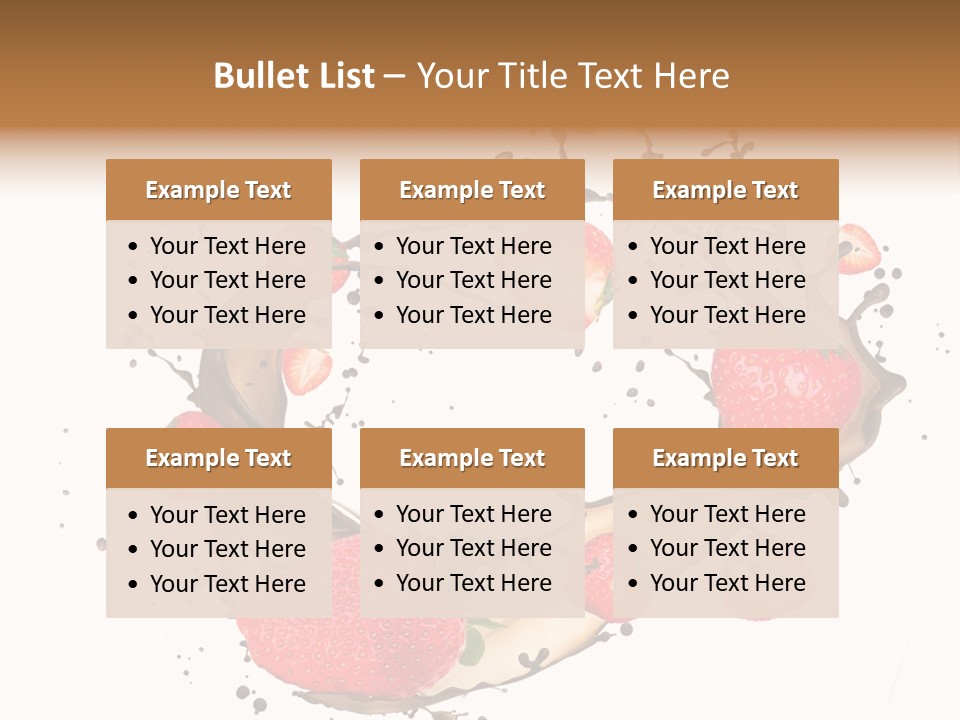 Dessert White Dairy PowerPoint Template