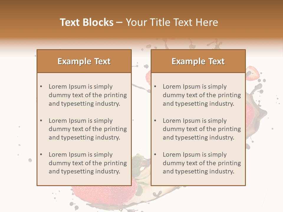 Dessert White Dairy PowerPoint Template