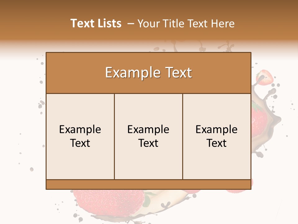 Dessert White Dairy PowerPoint Template