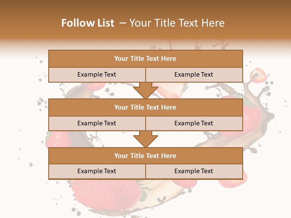 Dessert White Dairy PowerPoint Template