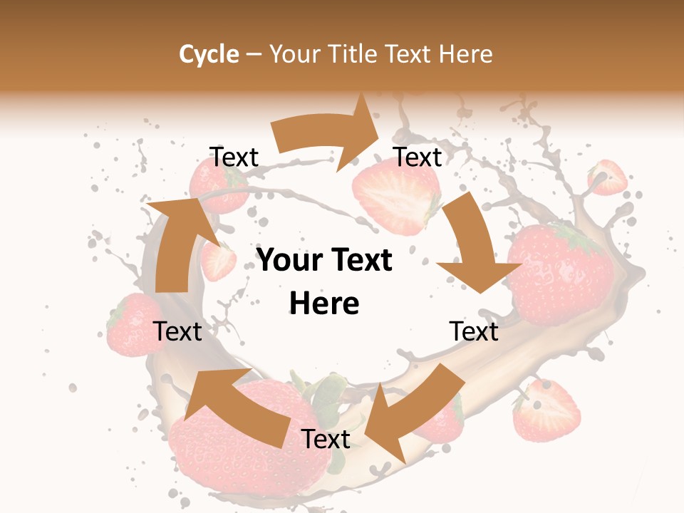 Dessert White Dairy PowerPoint Template