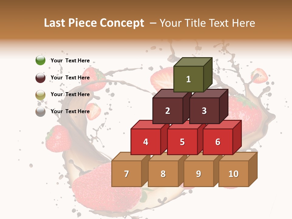 Dessert White Dairy PowerPoint Template