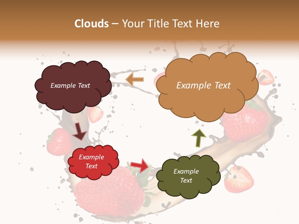 Dessert White Dairy PowerPoint Template