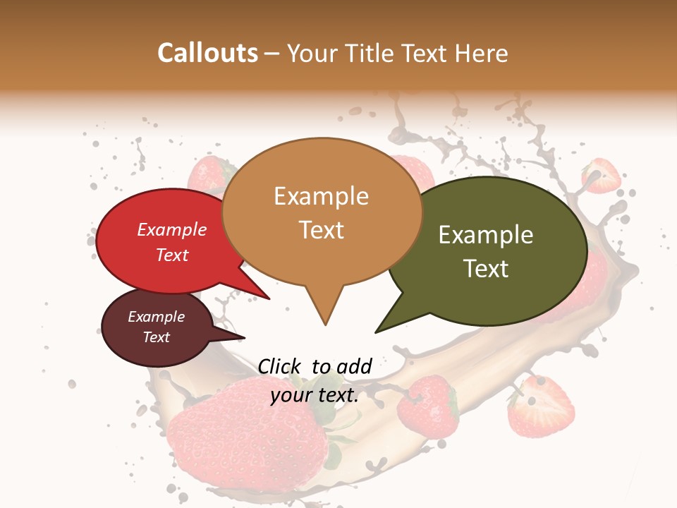 Dessert White Dairy PowerPoint Template