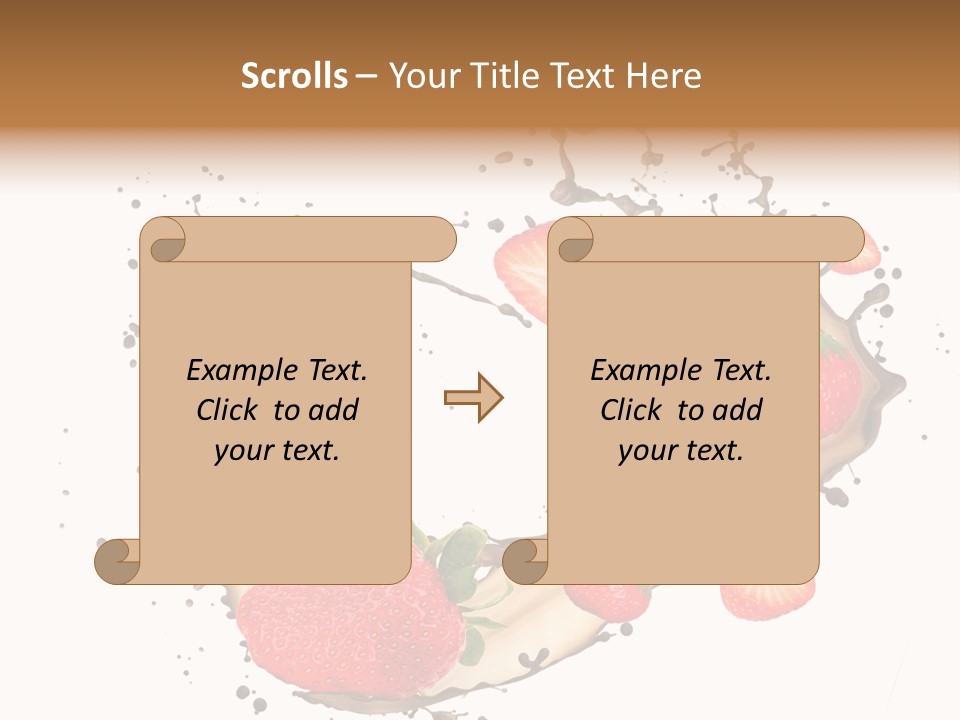 Dessert White Dairy PowerPoint Template