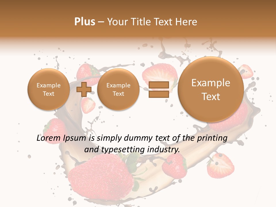 Dessert White Dairy PowerPoint Template