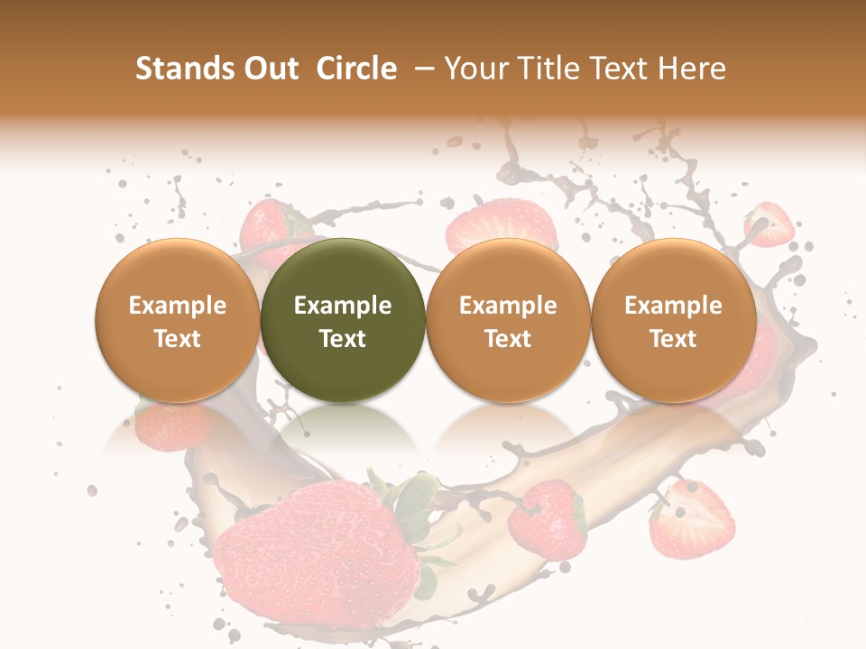 Dessert White Dairy PowerPoint Template