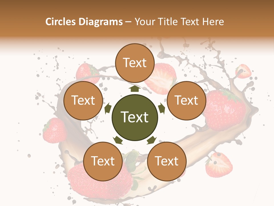 Dessert White Dairy PowerPoint Template