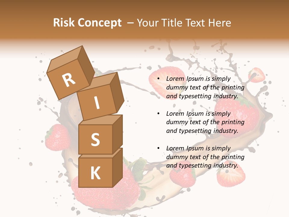 Dessert White Dairy PowerPoint Template