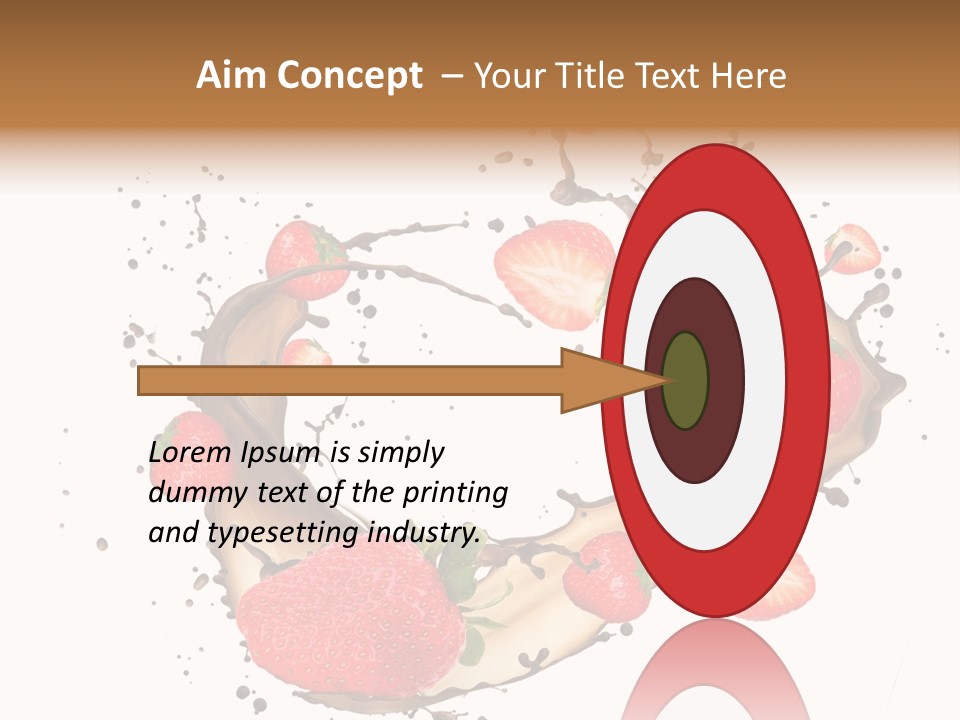 Dessert White Dairy PowerPoint Template