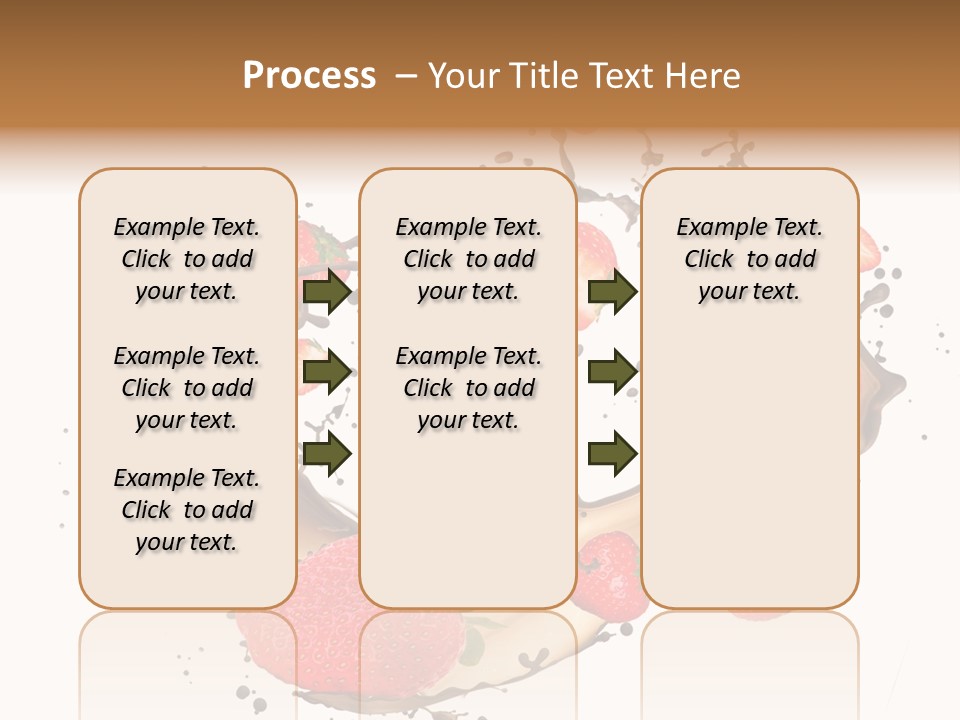 Dessert White Dairy PowerPoint Template
