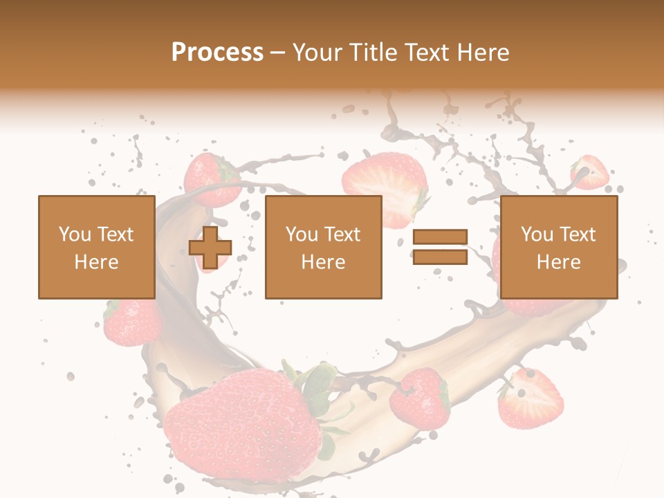 Dessert White Dairy PowerPoint Template