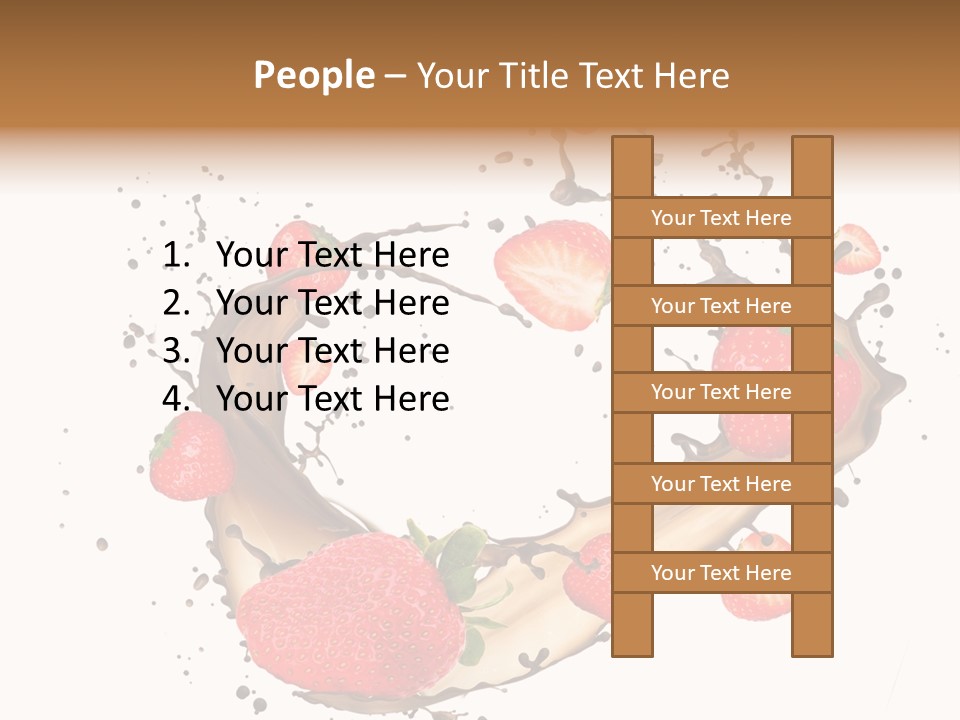 Dessert White Dairy PowerPoint Template