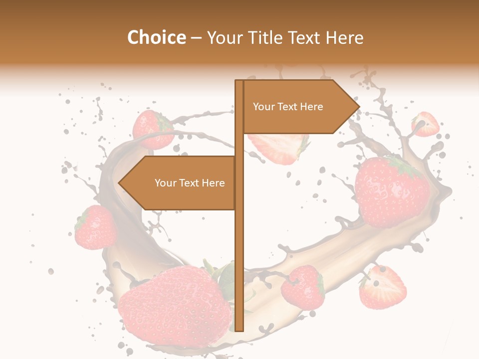 Dessert White Dairy PowerPoint Template