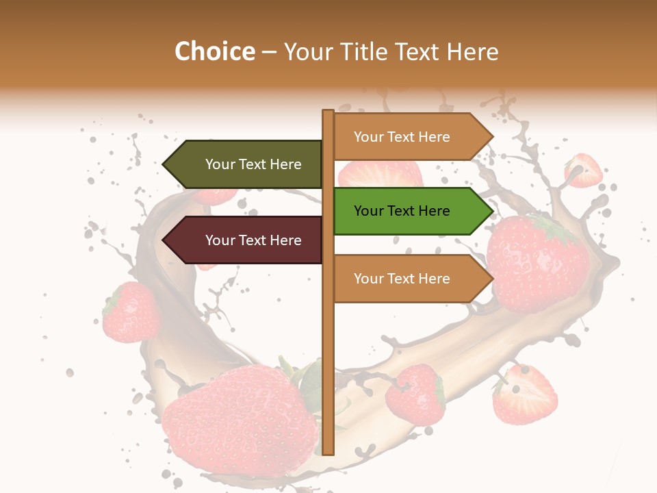 Dessert White Dairy PowerPoint Template