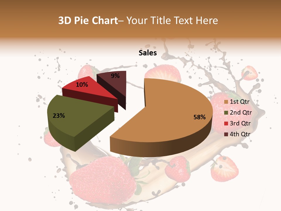 Dessert White Dairy PowerPoint Template