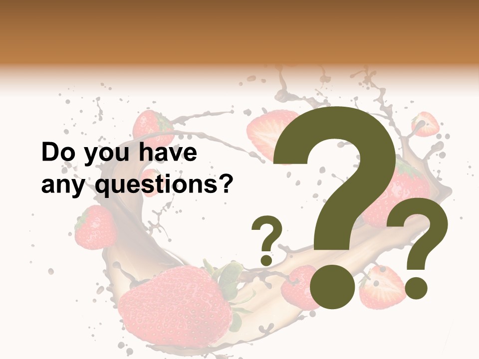 Dessert White Dairy PowerPoint Template