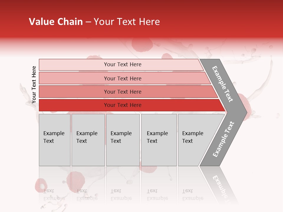 Milk Raspberry Splashing PowerPoint Template