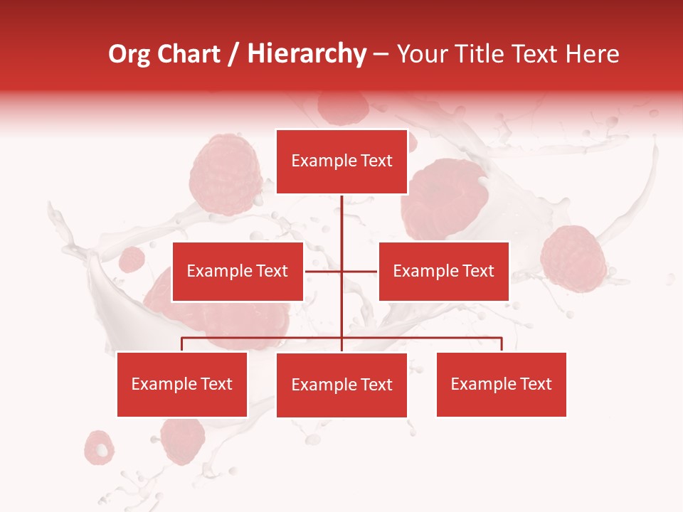 Milk Raspberry Splashing PowerPoint Template