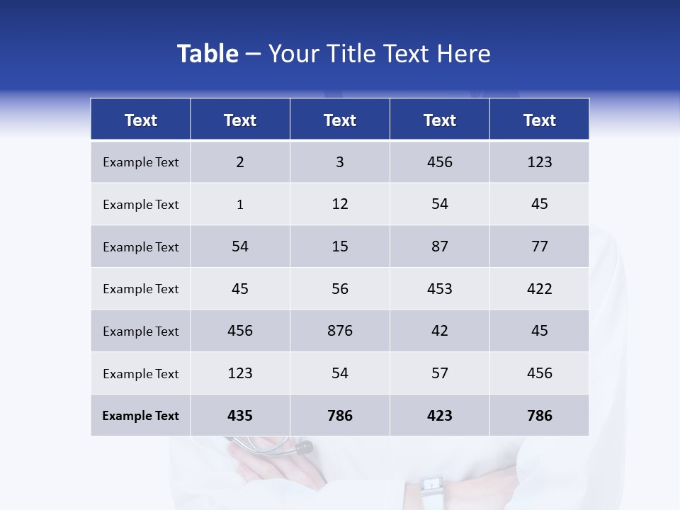 Uniform Clinical Occupation PowerPoint Template