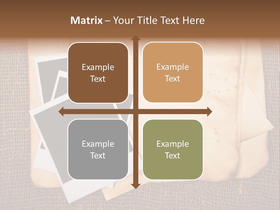 Stack Burnt Worn PowerPoint Template