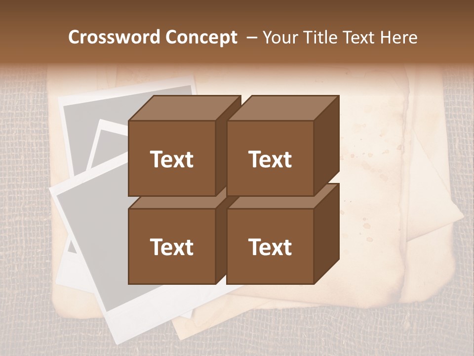 Stack Burnt Worn PowerPoint Template