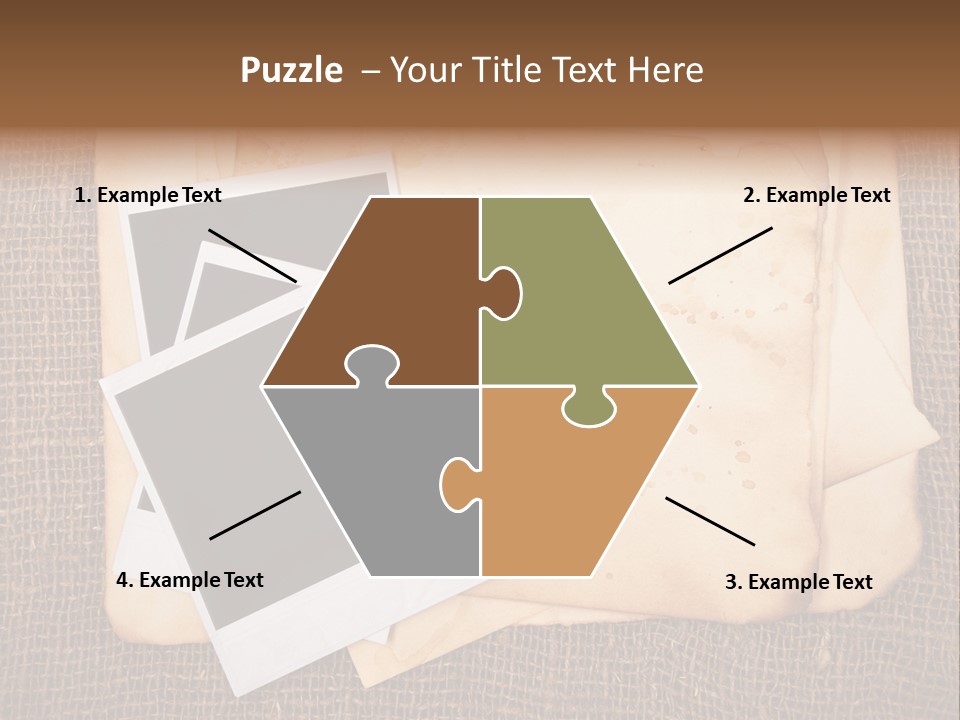 Stack Burnt Worn PowerPoint Template