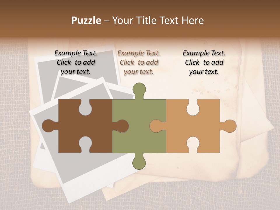 Stack Burnt Worn PowerPoint Template